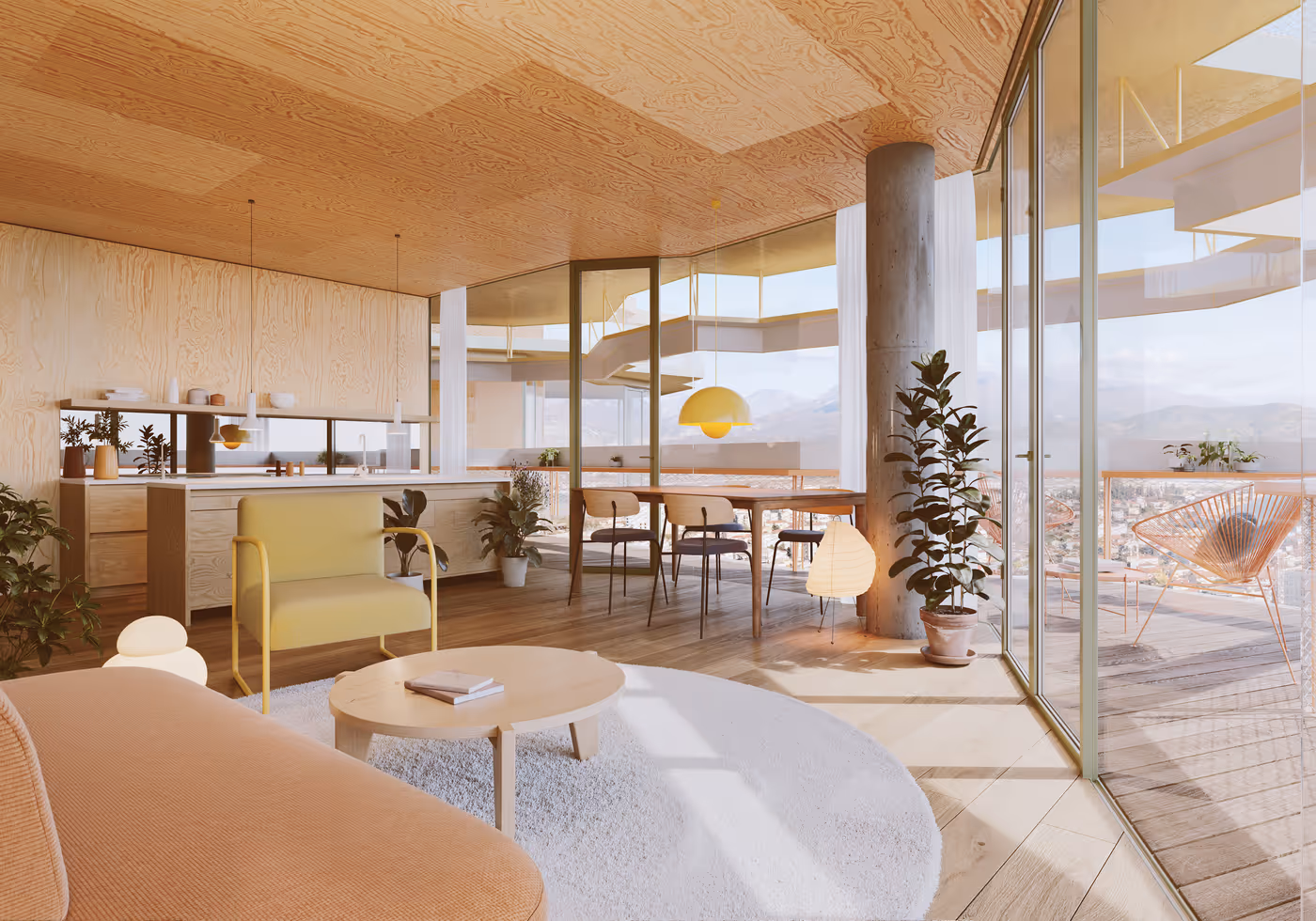 Rozafa Tower'da bir otel süitinin iç görünümü