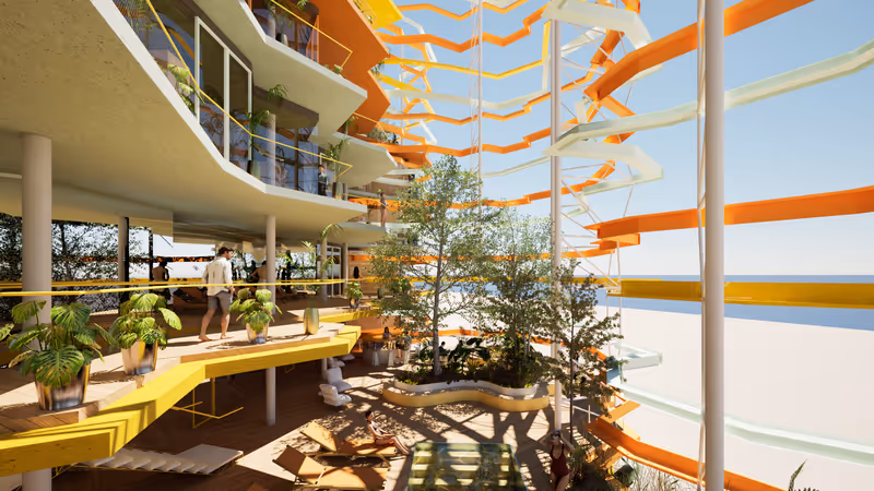 Çatı yüzme havuzu