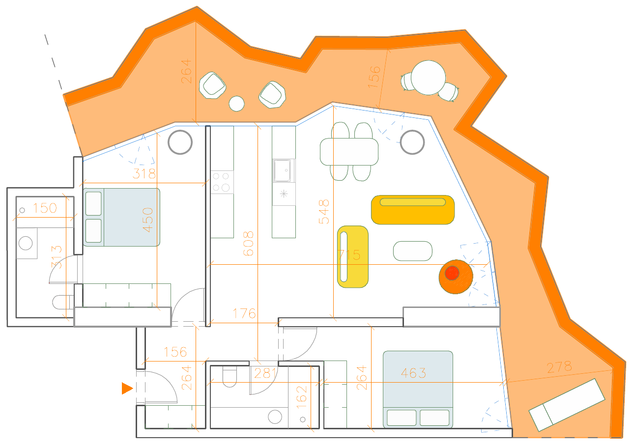 2D plán apartmán A01