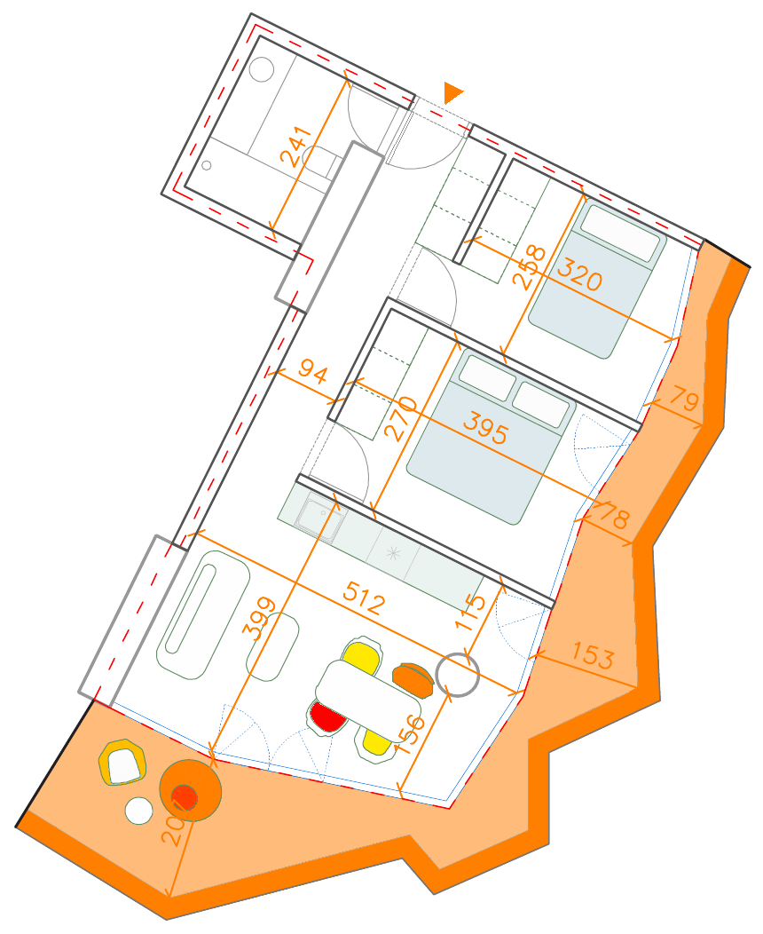 2D plán apartmán A04